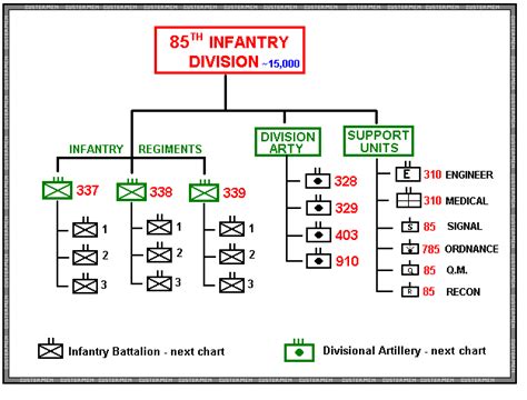 OVER-ALL FIELD <b>ORGANIZATION</b>. . Us army infantry battalion organization chart